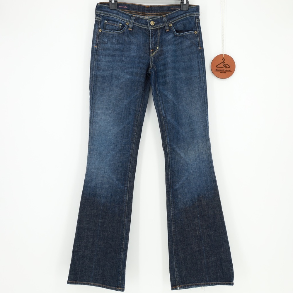 CITIZENS OF HUMANITY Naomi #065 Stretch Denim Low Waist Flair‎ Jeans